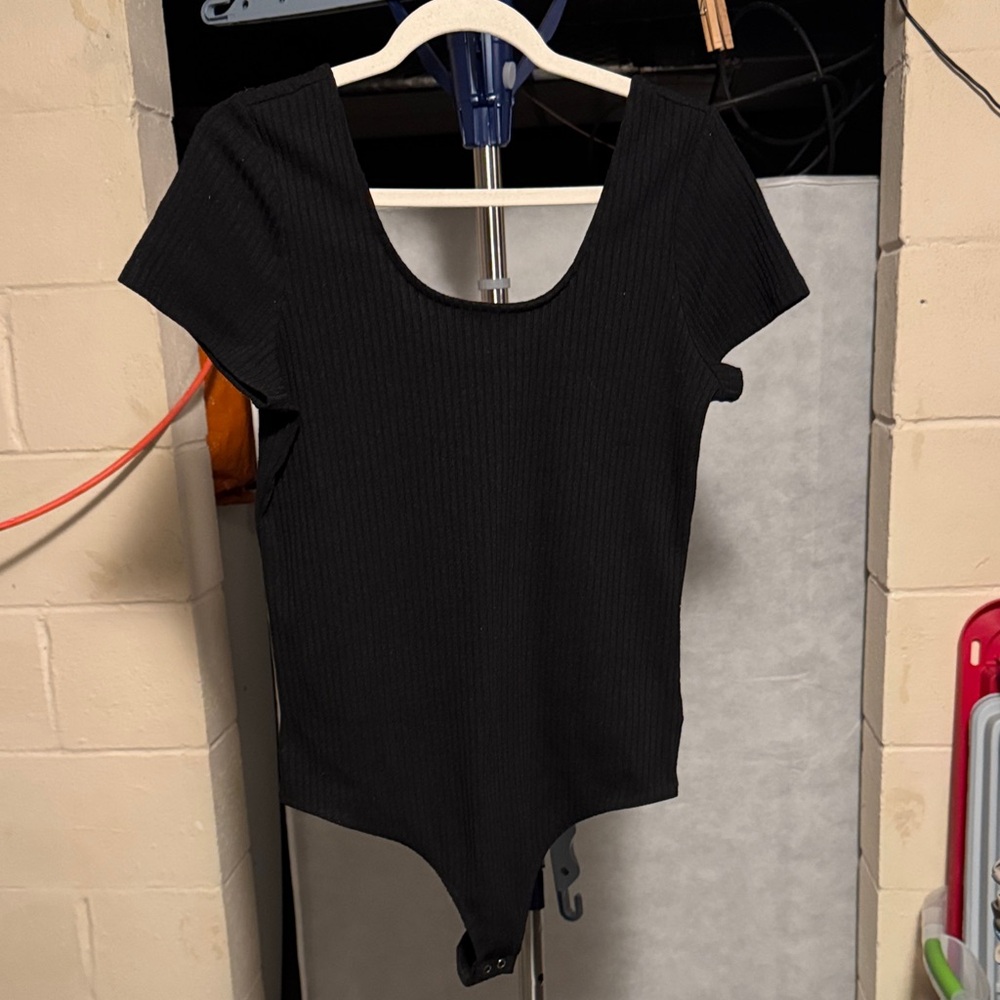 Express Black Short Sleeve Bodysuit